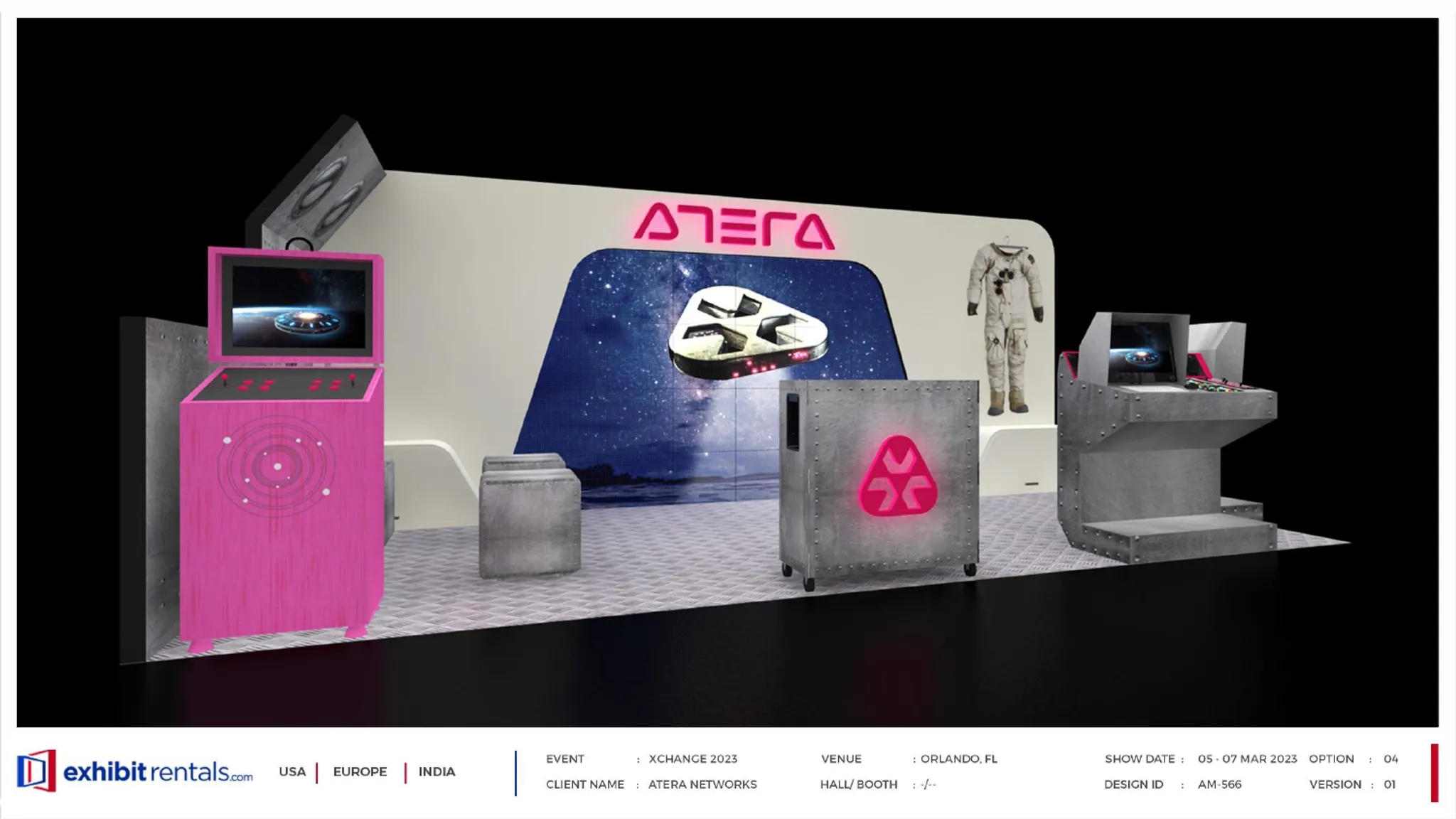 10x20 Inline booth design by Exhibit-Rentals
